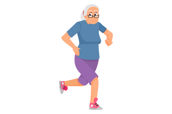 Download Female Senior Workout. Jogging Old Woman - Male Collection