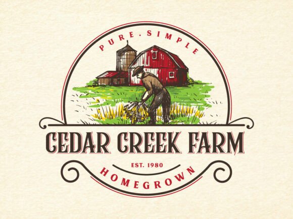 Download Vintage Farm Logo Template Rustic Retro - Logo template Collection
