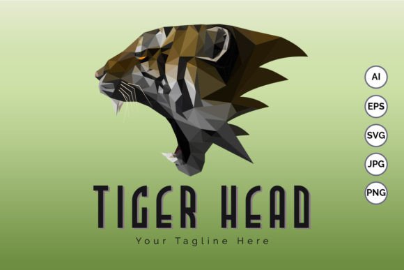 Download Tiger Head Mosaic Logo Template Design - Logo template Collection