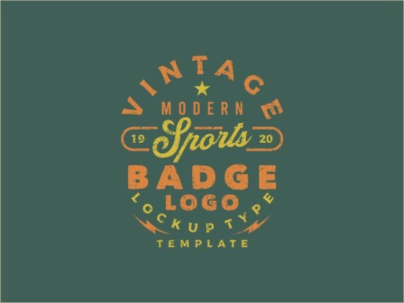 Download Vintage Sports Badge Logo Template Retro - Logo template Collection
