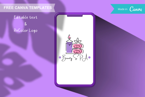 Download Canva Logo Templates - Candles and Towel - Logo template Collection