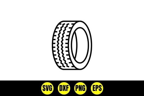 Download Car Tire and Wheel Silhouette I Tire SVG - Wheel Collection