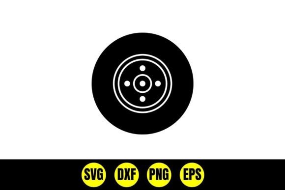 Download Car Tire and Wheel Silhouette Svg - Wheel Collection