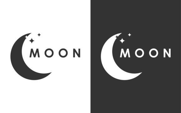 Download Moon Logo Template in Flat Style - Logo template Collection