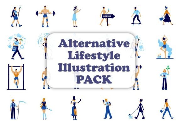 Download Alternative Lifestyle Vector Characters - Alternative Collection